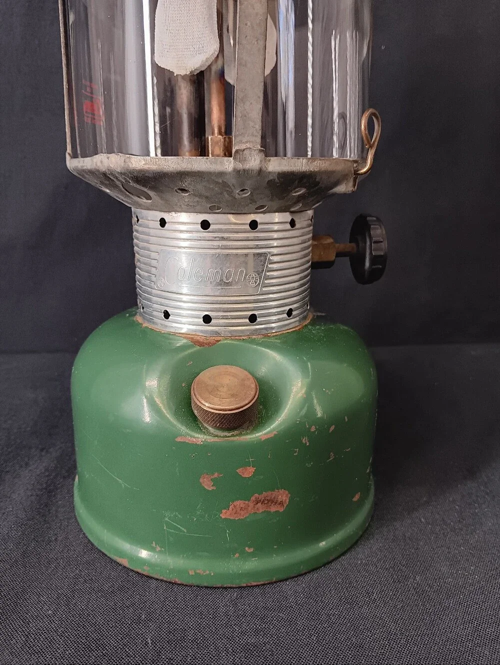 Tested 1970 Coleman 228F Big Hat Lantern with Yellow Clamshell Case Serviced
